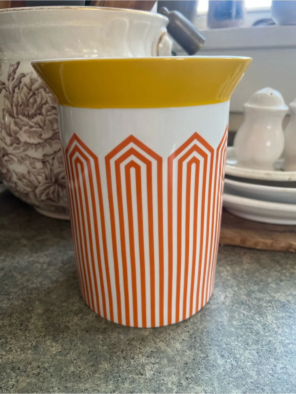 Jonathan Adler Happy Chic Retro Canister, 7.5” tall